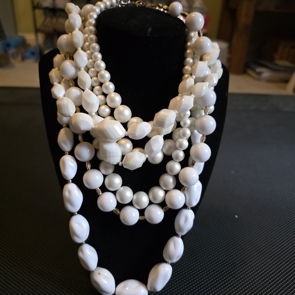 3.6 Lb Vintage Beaded Bauble Antique Pearl Style Necklace Lot - Picture 7 of 14